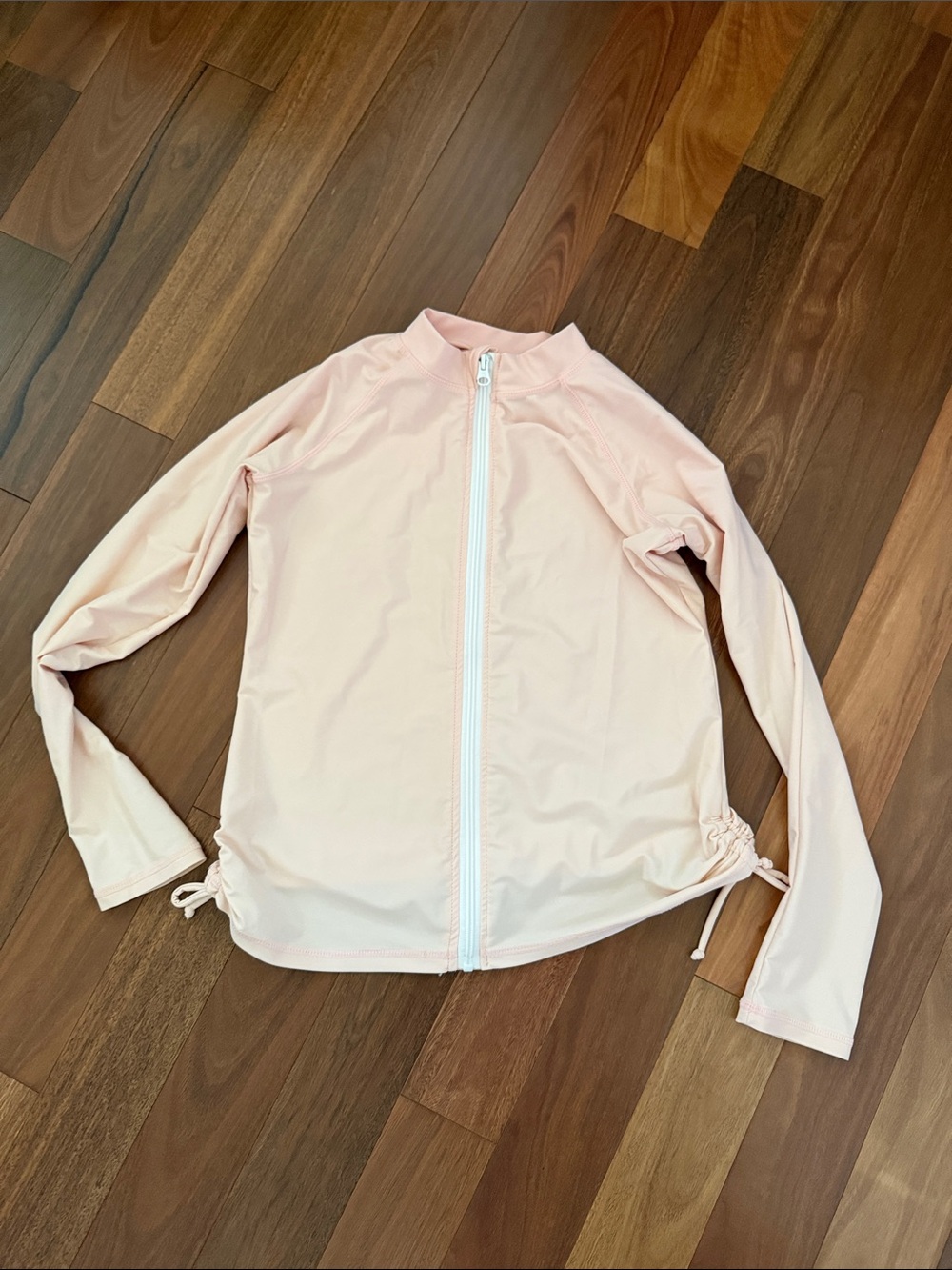 SwimZip - Light Pink Women's Zip-Up Rash Guard Jacket